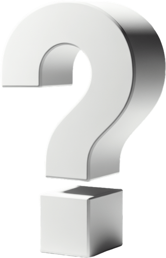 white 3d questionmark with a shadow.
Single Game Texture.  In-Game asset.  2d.  Blank background.  High contrast.  No shadows