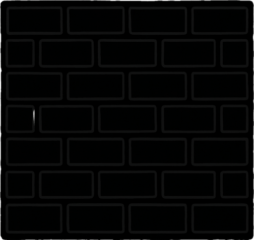 black wall.
In-Game asset.  2d.  High contrast.  No shadows