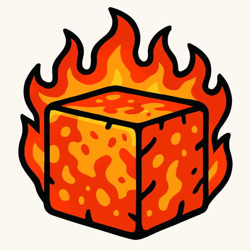 fire block background.
In-Game asset.  2d.  High contrast.  No shadows. cartoon. draw