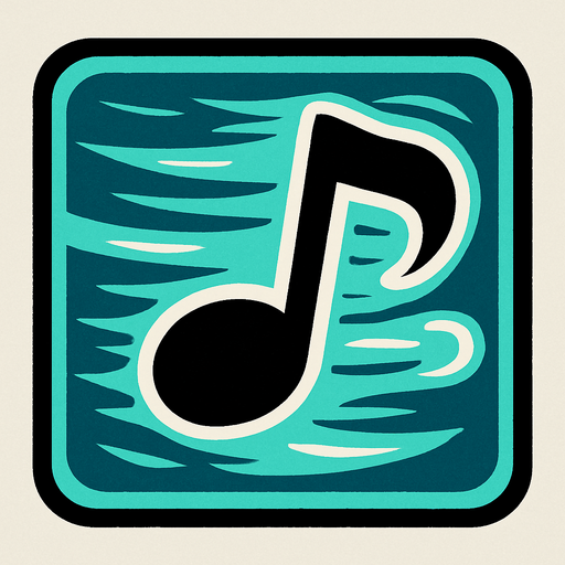 Generame una boton con dentro de forma de una nota musical con efectos de  viento.
In-Game asset.  2d.  High contrast.  No shadows