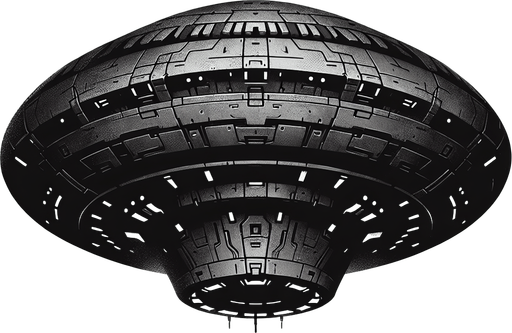 dark gray war fligt scifi crescent ufo.
Single Game Texture.  In-Game asset.  2d.  Blank background.  High contrast.  No shadows