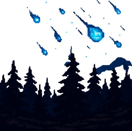 Elimina los cristales y agrega árboles , estilo pixelart