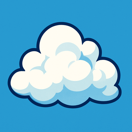 haz una nube individual.
In-Game asset.  2d.  High contrast.  No shadows