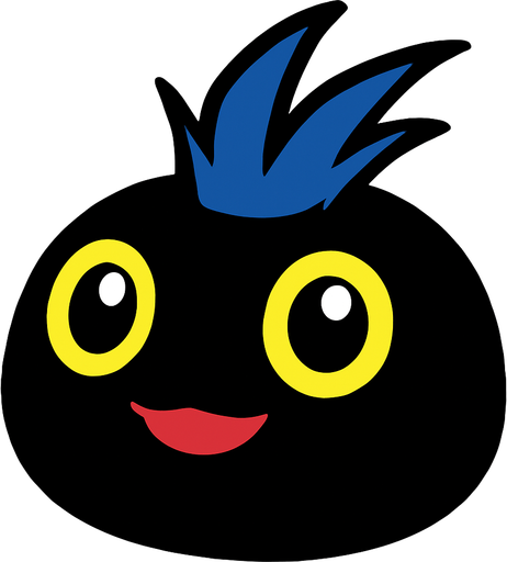 Botamon.
In-Game asset.  2d.  High contrast.  No shadows