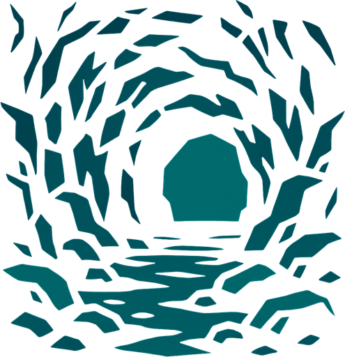 cave.
In-Game asset.  2d.  High contrast.  No shadows