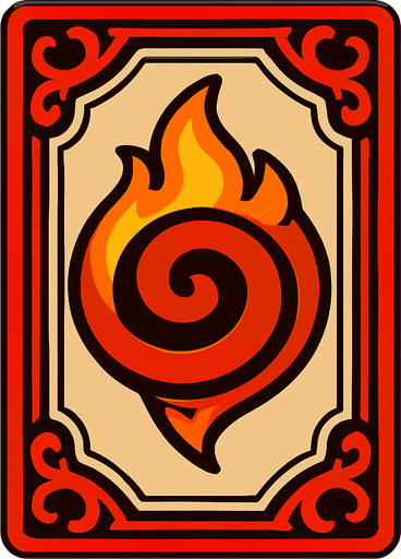 card back.
In-Game asset.  2d.  High contrast.  No shadows