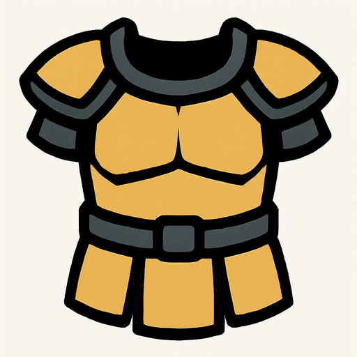 Basic armor.
In-Game asset.  2d.  High contrast.  No shadows
