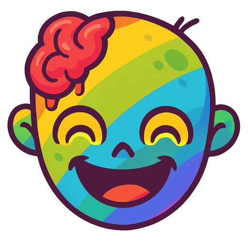Make it rainbow and extremly happy