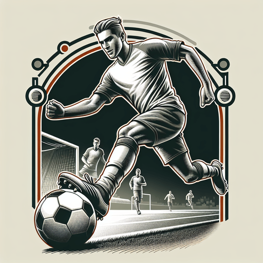 Futbolcu.
Single Game Texture. In-Game asset. 2d. Blank background. High contrast. No shadows.