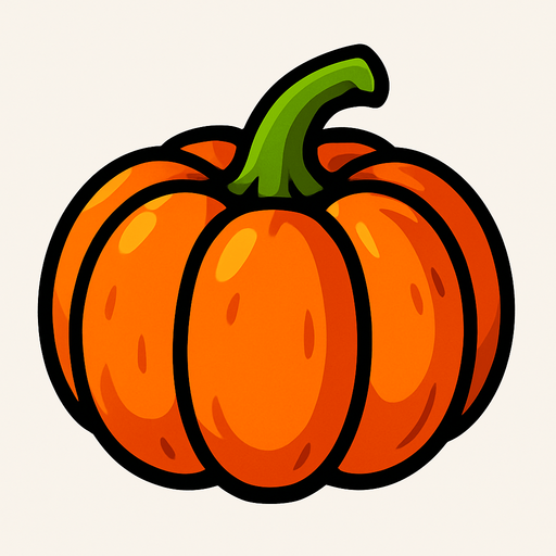 Citrouille.
In-Game asset.  2d.  High contrast.  No shadows