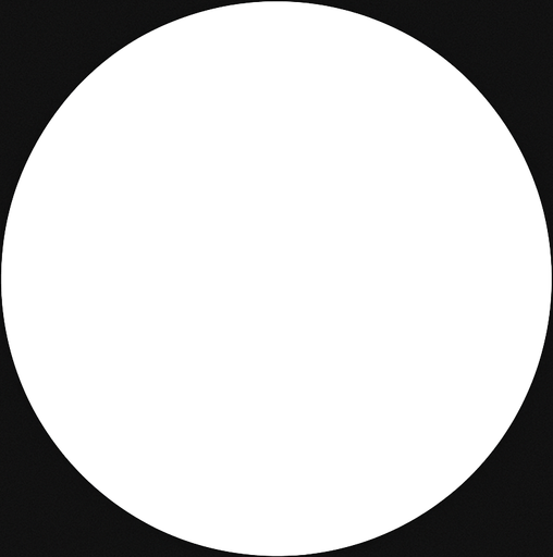 Beyaz 3d daire.
In-Game asset.  2d.  High contrast.  No shadows