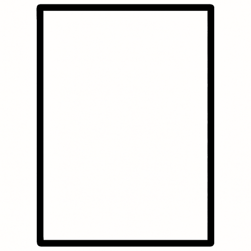 a 2:3 format thin black border with nothing in the center.
In-Game asset.  2d.  High contrast.  No shadows