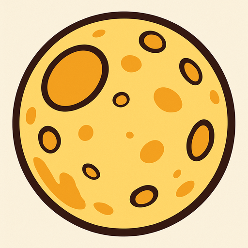 Moon.
In-Game asset.  2d.  High contrast.  No shadows