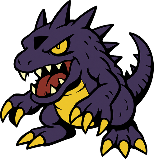 Digimon Virus terrestre.
In-Game asset.  2d.  High contrast.  No shadows