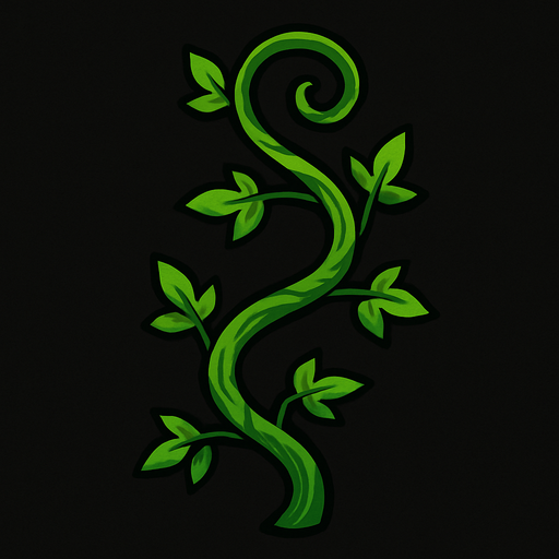 Vine.
In-Game asset.  2d.  High contrast.  No shadows
