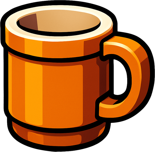 cup.
In-Game asset.  High contrast.  No shadows. 3D