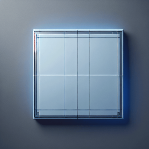 Blue-Tinted Tile: A clean and sleek tile design, consisting of a perfect square with a soft blue surface. A barely noticeable, thin blue border defines the edges, maintaining a smooth and minimal aesthetic. The tile is blank and pristine, embodying futuristic simplicity..
Single Game Texture. In-Game asset. 2d. Blank background. High contrast. No shadows.
