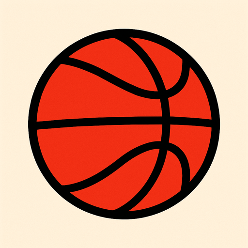 Bana 2d basketbol topu yap kırmızı renk olsun.
In-Game asset.  2d.  High contrast.  No shadows