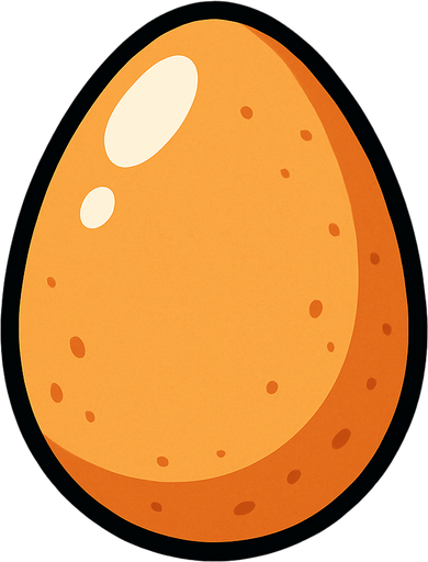 Yumurta.
In-Game asset.  2d.  High contrast.  No shadows