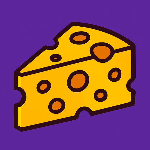 Cheese.
In-Game asset.  2d.  High contrast.  No shadows