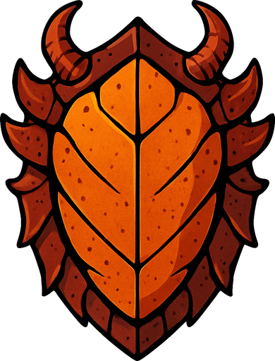 Chitin Shield.
In-Game asset.  2d.  High contrast.  No shadows