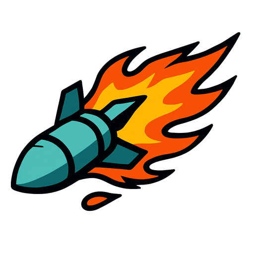 projectile.
In-Game asset.  2d.  High contrast.  No shadows