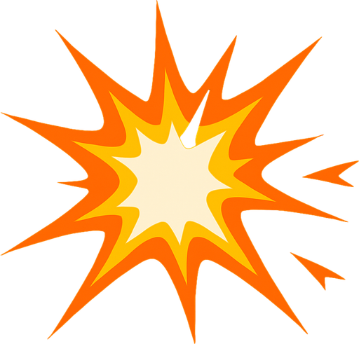 Give me an animation of a hit..
In-Game asset.  2d.  High contrast.  No shadows