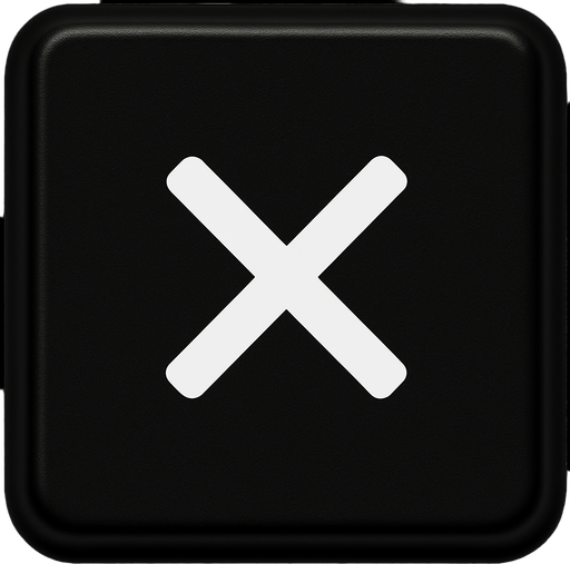 Replace arrow to white X