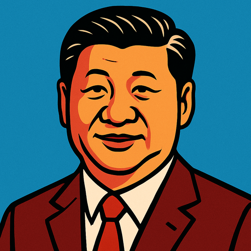 Xi Jinping.
In-Game asset.  2d.  High contrast.  No shadows
