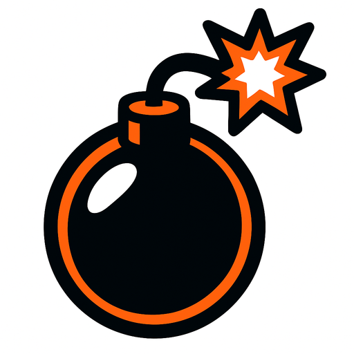 mine like bomb.
In-Game asset.  2d.  High contrast.  No shadows