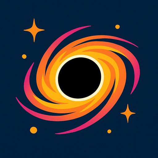 black hole.
In-Game asset.  2d.  High contrast.  No shadows