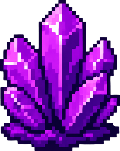 amatista.
In-Game asset.  2d.  High contrast.  No shadows. pixelart