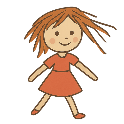 Oyuncak kız bebek
. No background. Transparent background. Blank background. No shadows. 2d. In-Game asset. flat