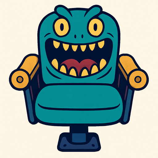 Silla de un Sala de Conciertos Viviente vista desde arriba.
In-Game asset.  2d.  High contrast.  No shadows