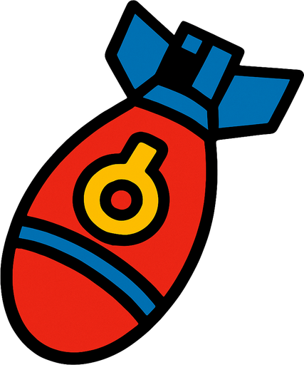 Ucan bomba.
In-Game asset.  2d.  High contrast.  No shadows