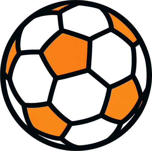 football ball.
In-Game asset.  2d.  High contrast.  No shadows