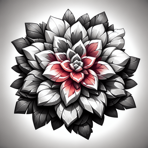 flower.
Single Game Texture. In-Game asset. 2d. Blank background. High contrast. No shadows.