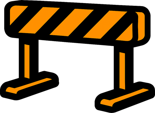 running obstacle.
In-Game asset.  2d.  High contrast.  No shadows