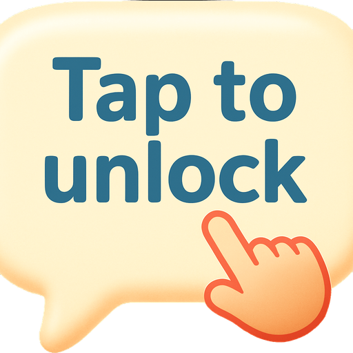 Change text to "Tap to unlock"