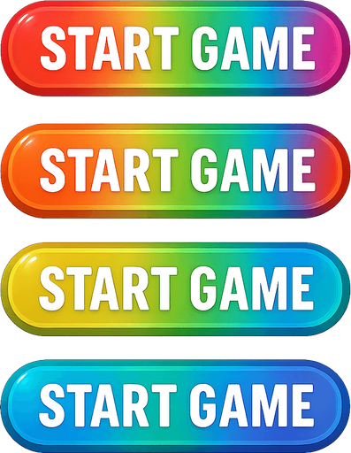 same buttons with rainbow colors