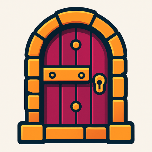 DoorShepe.
In-Game asset.  2d.  High contrast.  No shadows