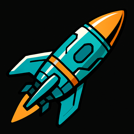 Misil futurista.
In-Game asset.  2d.  High contrast.  No shadows