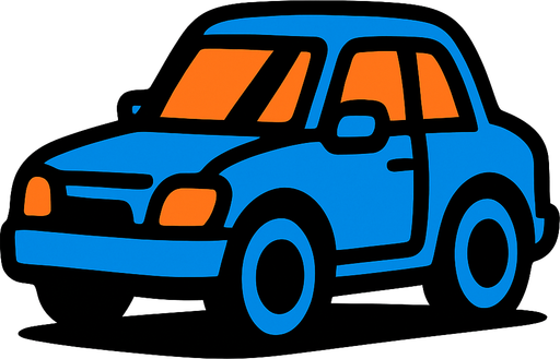 Car.
In-Game asset.  2d.  High contrast.  No shadows