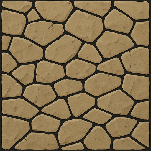 a floor made of stone.
In-Game asset.  2d.  High contrast.  No shadows