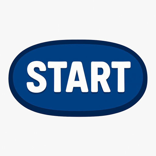 Koyu mavi elips start butonu. In-Game asset. 2d. High contrast. No shadows.
In-Game asset.  2d.  High contrast.  No shadows