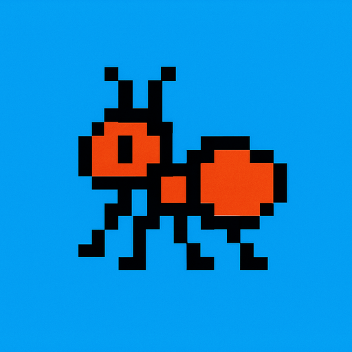 make a mario 8-bit ant.
In-Game asset.  2d.  High contrast.  No shadows