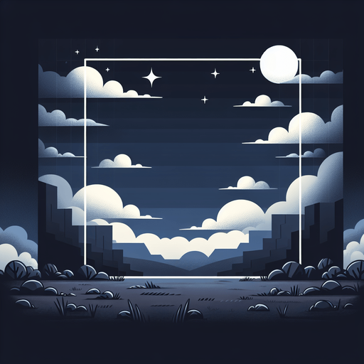 dark cartoon cloudy skies high quality background make it simple and minimalistic..
Single Game Texture. In-Game asset. 2d. Blank background. High contrast. No shadows.