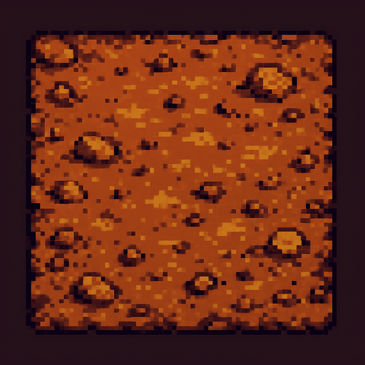 suelo de tierra pixart.
In-Game asset.  2d.  High contrast.  No shadows