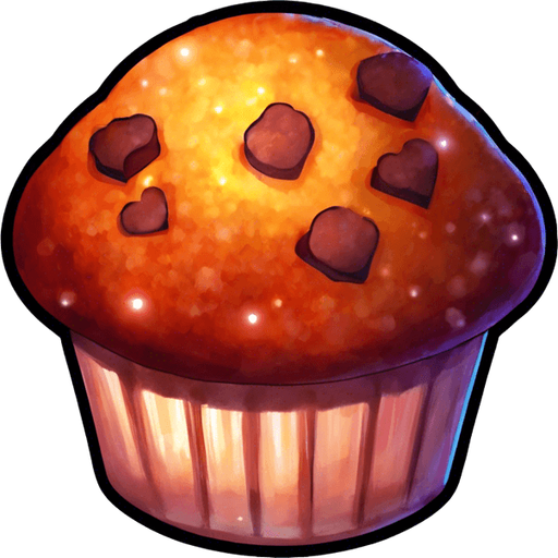 Glitter on muffin