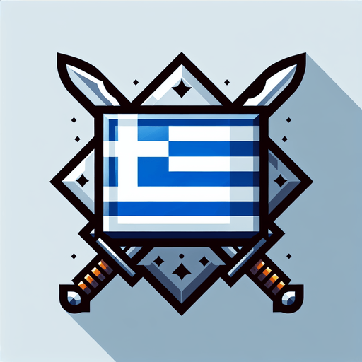 greece flag.
Single Game Texture. In-Game asset. 2d. Blank background. High contrast. No shadows.
